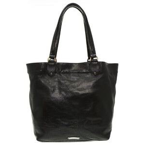 美品 クロムハーツ バレンタイン トートバッグ クラックドレザー ブラック 黒 0016【中古】CHROME HEARTS