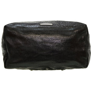 美品 クロムハーツ バレンタイン トートバッグ クラックドレザー ブラック 黒 0016【中古】CHROME HEARTS