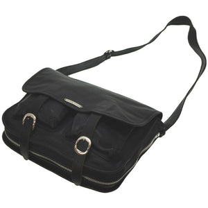 美品 クロムハーツ ソフトショルダーバッグ ガンスリンガー メッセンジャーバッグ レザー ブラック 黒 0018【中古】CHROME HEARTS メンズ