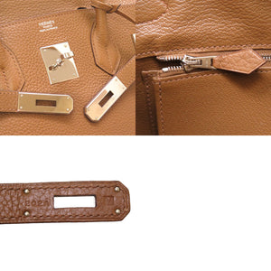 美品 エルメス バーキン30 トリヨンクレマンス アルザン シルバー金具 □M刻印 ハンドバッグ バッグ 0021 【中古】 HERMES