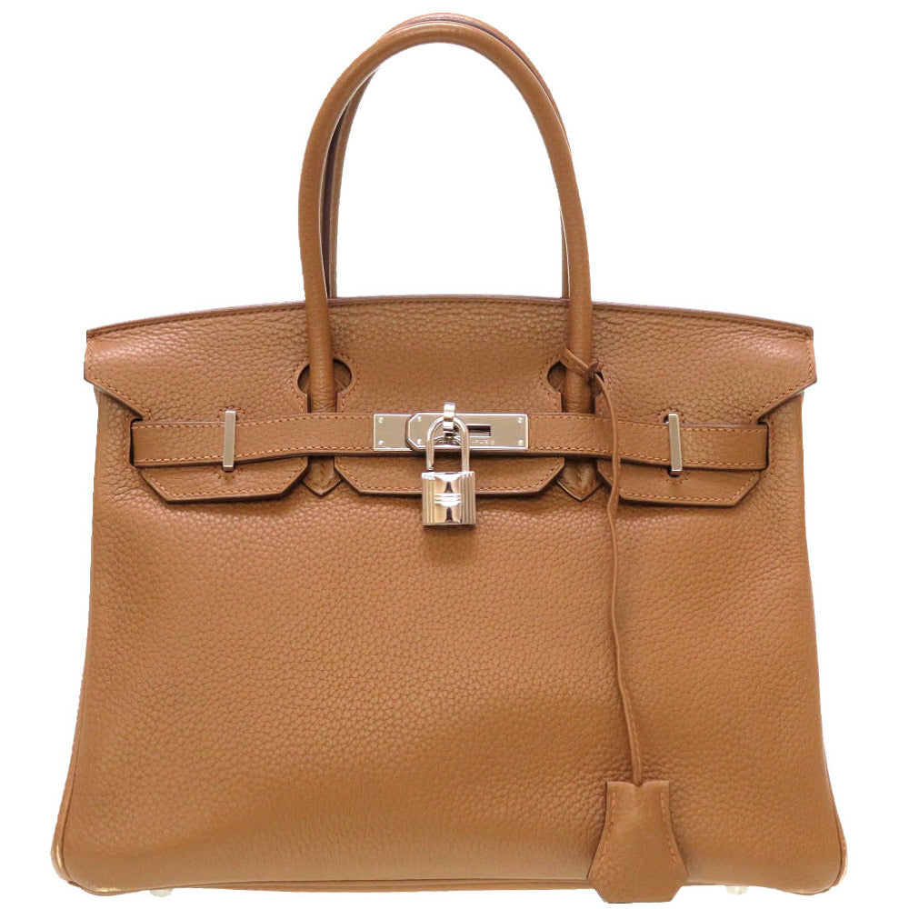 美品 エルメス バーキン30 トリヨンクレマンス アルザン シルバー金具 □M刻印 ハンドバッグ バッグ 0021 【中古】 HERMES