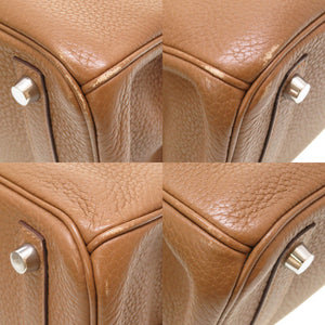 美品 エルメス バーキン30 トリヨンクレマンス アルザン シルバー金具 □M刻印 ハンドバッグ バッグ 0021 【中古】 HERMES