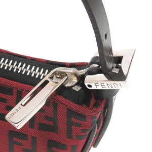 新品 フェンディ ズッキーノ 8BR133 キャンバス レザー レッド 赤 アクセサリーポーチ ショルダーバッグ ズッカ 0022【中古】FENDI