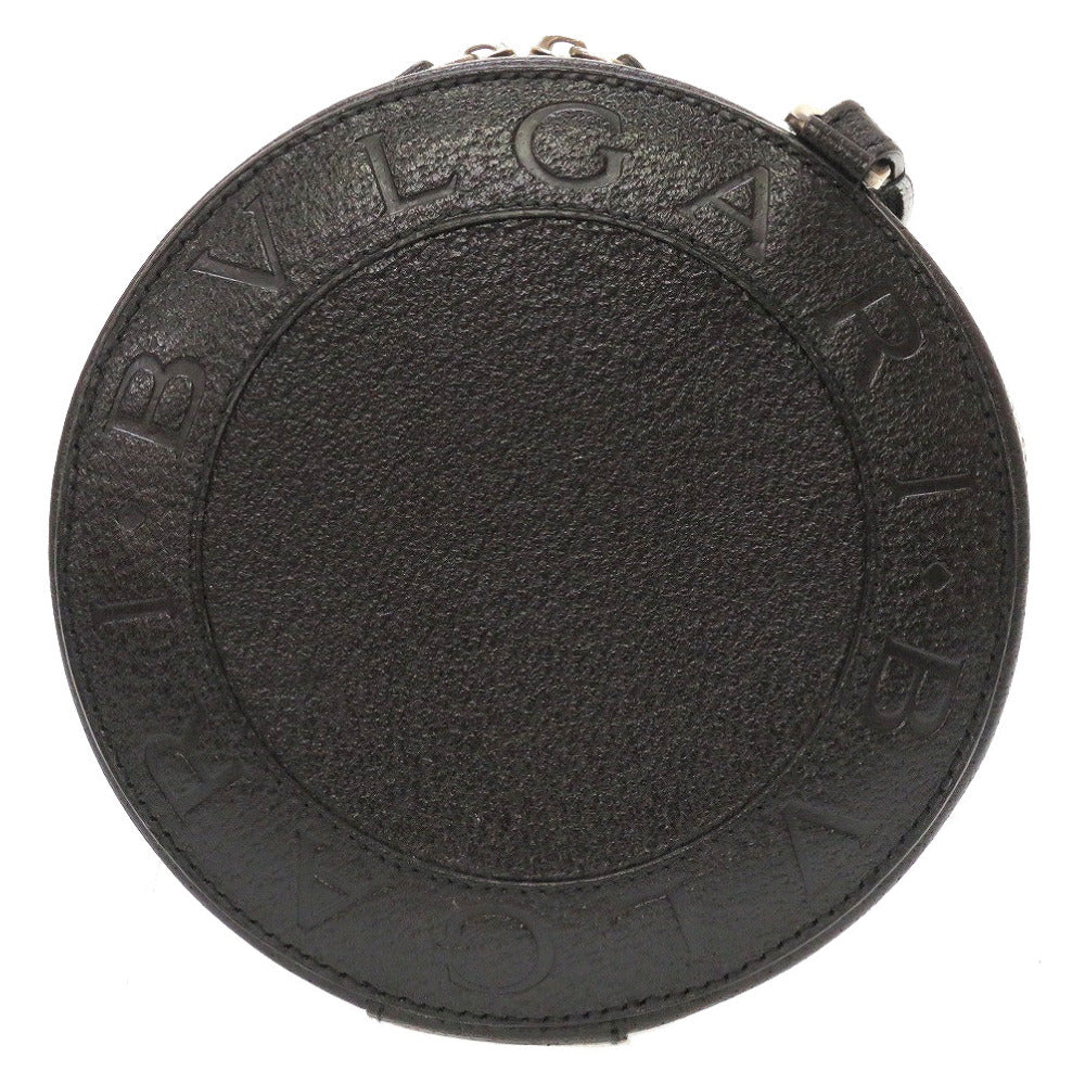 新品同様 ブルガリ ヨーヨー ロゴマニア ビーゼロワン レザー ブラック 黒 ショルダーバッグ 0030【中古】BVLGARI