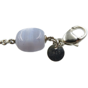 新品同様 ティファニー ブルーレースアゲート カルセドニー シルバー925 ブルー ブレスレット 0032【中古】TIFFANY&Co.