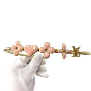 美品 ルイヴィトン セレテット スウィートモノグラム GP ゴールド ピンク カチューシャ 0034【中古】LOUIS VUITTON