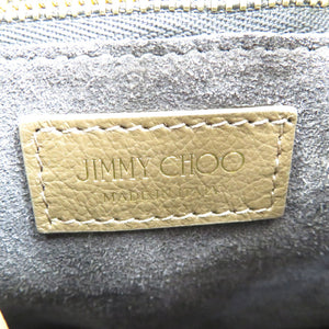 新品同様 ジミーチュウ ボンボンバケット レザー メタル ゴールド金具 ベージュ 2WAY ショルダーバッグ ハンドバッグ 0035【中古】JIMMY CHOO