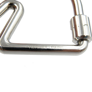 新品同様 エルメス シュヴァル 馬モチーフ メタル シルバー キーリング キーホルダー 0037【中古】HERMES