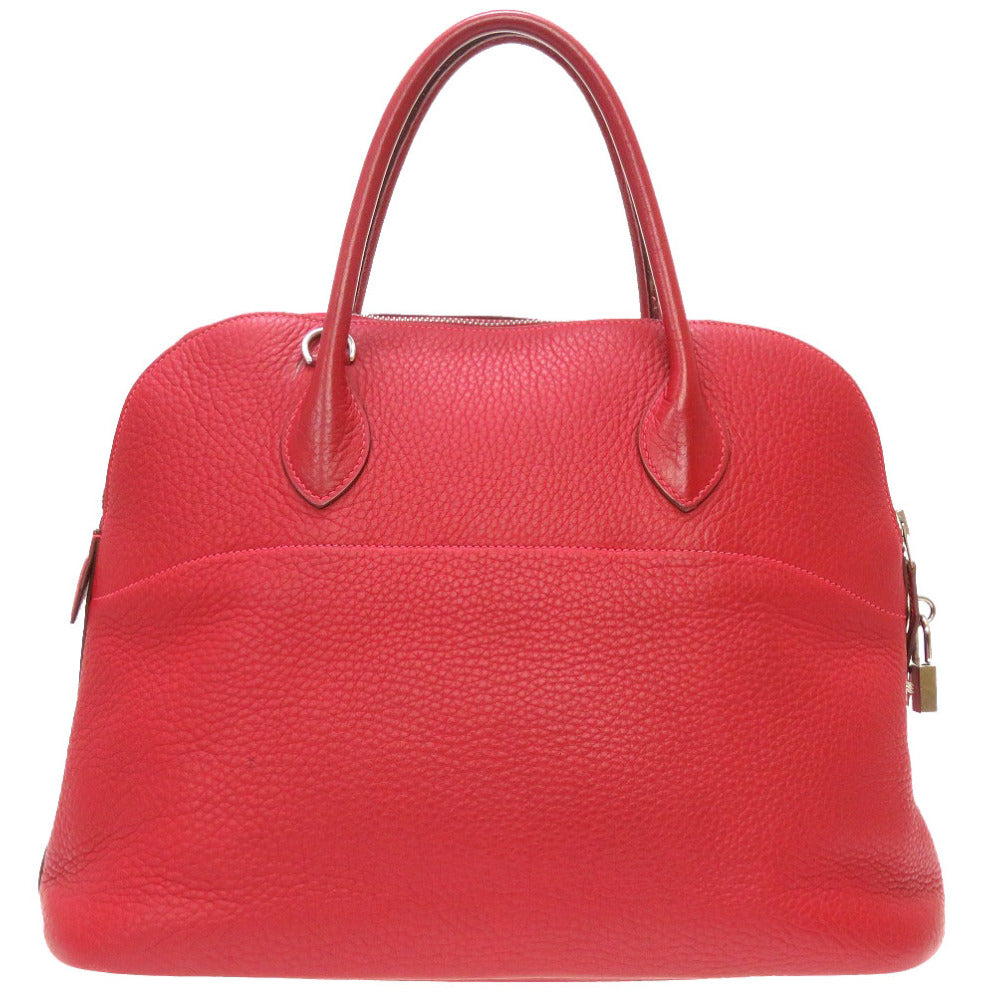 エルメス ボリード35 トリヨンクレマンス ルージュガランス シルバー金具 □G刻印 ハンドバッグ バッグ 赤 0042 【中古】 HERMES