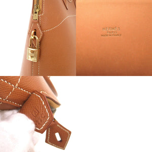 エルメス ボリード35 クシュベル ゴールド ゴールド金具 □A刻印 ハンドバッグ バッグ 茶 0043 【中古】 HERMES