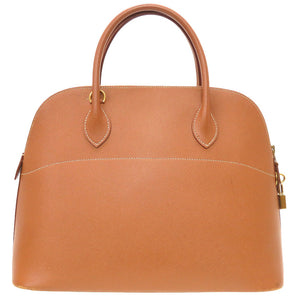 エルメス ボリード35 クシュベル ゴールド ゴールド金具 □A刻印 ハンドバッグ バッグ 茶 0043 【中古】 HERMES