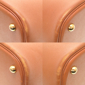 エルメス ボリード35 クシュベル ゴールド ゴールド金具 □A刻印 ハンドバッグ バッグ 茶 0043 【中古】 HERMES