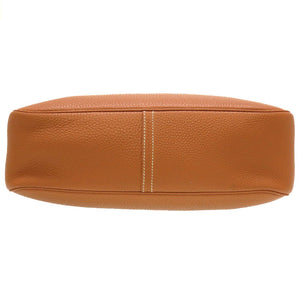 美品 エルメス トリム31 トゴ ゴールド ゴールド金具 □F刻印 ショルダーバッグ バッグ 茶 0045 【中古】 HERMES