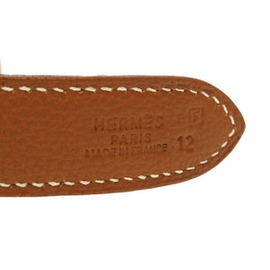 美品 エルメス トリム31 トゴ ゴールド ゴールド金具 □F刻印 ショルダーバッグ バッグ 茶 0045 【中古】 HERMES
