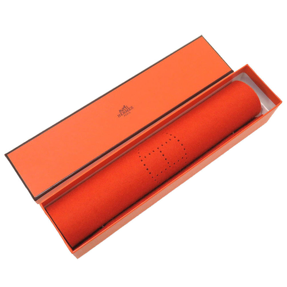 新品同様 エルメス ヴィドポッシュ エヴリン フェルト オレンジ 小物入れ 0056【中古】HERMES