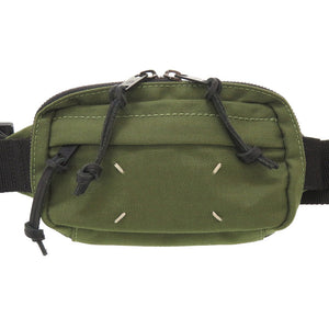 美品 メゾンマルジェラ S55WB0014 キャンバス カーキ ブラック 緑 黒 ウエストバッグ ボディバッグ 0061【中古】Maison Margiela