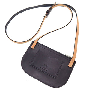 新品同様 ホワイトハウスコックス レザー ブラック 黒 ショルダーバッグ 0062【中古】Whitehouse Cox