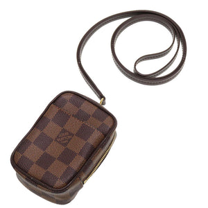 美品 ルイ ヴィトン ダミエ エテュイ オカピPM エベヌ M61738 ショルダーバッグ バッグ LV 0069 【中古】 LOUIS VUITTON