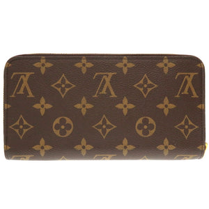 美品 ルイヴィトン ジッピーウォレット モノグラム M41895 ICチップ フューシャ ラウンドファスナー長財布 財布 0071【中古】LOUIS VUITTON