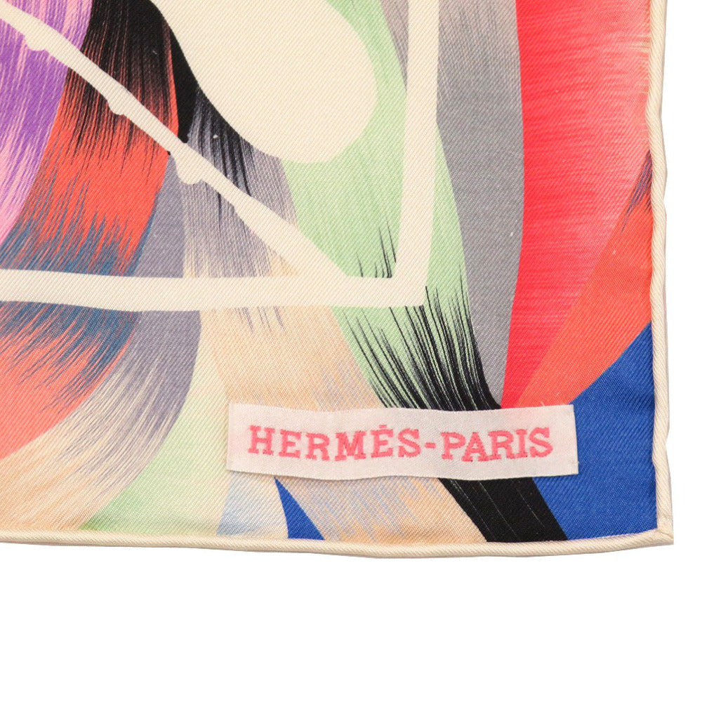 未使用 エルメス マーブルシルク 鞭とグリップ 22AW シルク マルチカラー スカーフ 0074 【中古】 HERMES