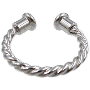 新品同様 ブルガリ シルバー925 ユニセックス キーリング キーホルダー 0081【中古】BVLGARI