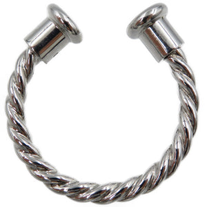 新品同様 ブルガリ シルバー925 ユニセックス キーリング キーホルダー 0081【中古】BVLGARI