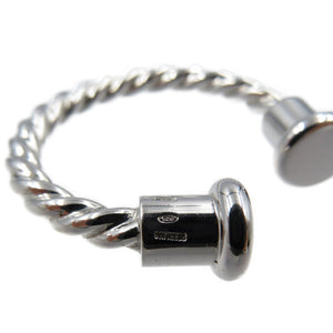 新品同様 ブルガリ シルバー925 ユニセックス キーリング キーホルダー 0081【中古】BVLGARI