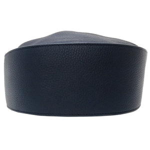 新品同様 ザ ロウ ドローストリング レザー マリンブルー 青 ショルダーバッグ 0087【中古】THE ROW