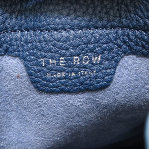 新品同様 ザ ロウ ドローストリング レザー マリンブルー 青 ショルダーバッグ 0087【中古】THE ROW
