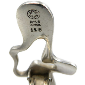 ジョージジェンセン スプラッシュ ヴィンテージ 118 シルバー925 イヤリング 0092【中古】GEORG JENSEN