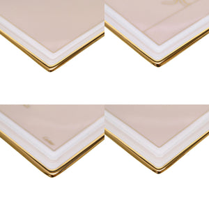 未使用 カルティエ スクエアプレート 陶器 ホワイト 皿 0099 【中古】 CARTIER