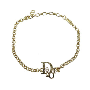 新品同様 クリスチャンディオール DIOR BY ERL B1718HOMMT クリスタル ゴールド ブレスレット 0101【中古】Christian Dior メンズ