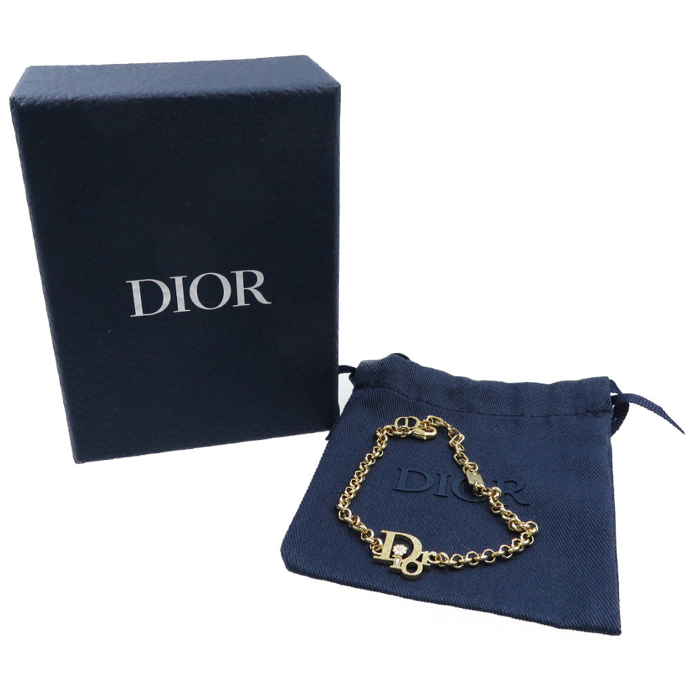 新品同様 クリスチャンディオール DIOR BY ERL B1718HOMMT クリスタル ゴールド ブレスレット 0101【中古】Christian Dior メンズ
