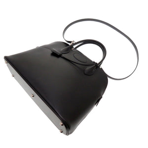 美品 エルメス ボリード35 ボックスカーフ ブラック シルバー金具 □F刻印 ハンドバッグ バッグ 黒 0007 【中古】 HERMES