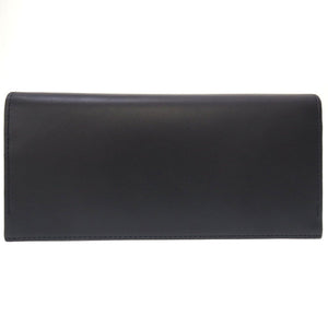 未使用 ポールスミス レザー ネイビー 紺 2つ折り長財布 財布 0009【中古】Paul Smith