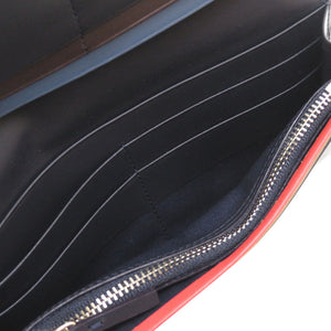 未使用 ポールスミス レザー ネイビー 紺 2つ折り長財布 財布 0009【中古】Paul Smith