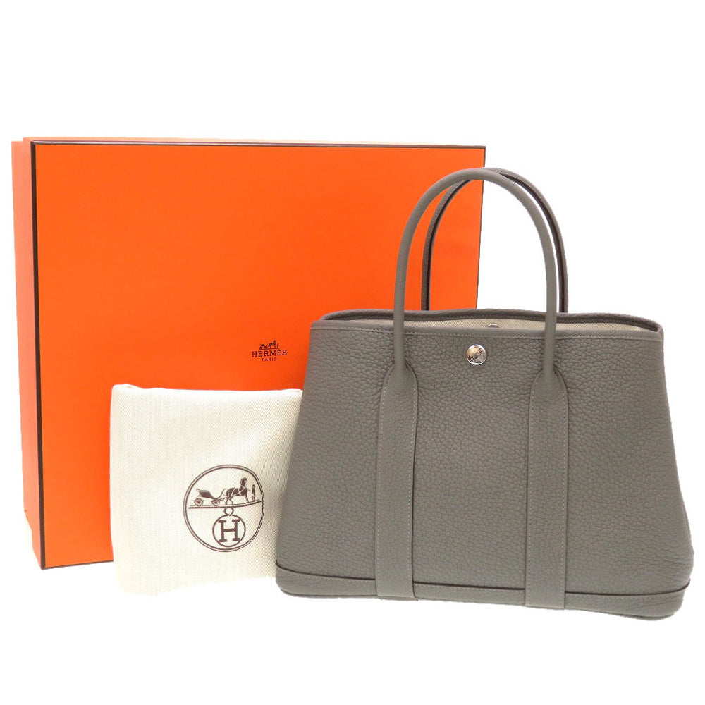 未使用 エルメス ガーデンパーティTPM ネゴンダ グリメイヤー シルバー金具 U刻印(2022年製) ハンドバッグ バッグ 0017 【中古】 HERMES