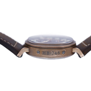 美品 ゼニス パイロット タイプ20 エクストラ スペシャル 29.2430.679 自動巻き 腕時計 チタン/レザー/ブロンズ ブラック 黒文字盤 0026【中古】ZENITH メンズ オートマチック