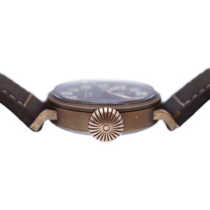 美品 ゼニス パイロット タイプ20 エクストラ スペシャル 29.2430.679 自動巻き 腕時計 チタン/レザー/ブロンズ ブラック 黒文字盤 0026【中古】ZENITH メンズ オートマチック