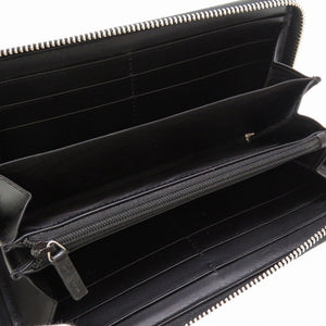 美品 グッチ 451273 GGスプリーム 蜂 ベージュ ブラック 黒 ラウンドファスナー長財布 財布 0032【中古】GUCCI