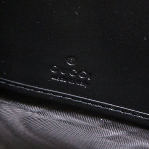 美品 グッチ 451273 GGスプリーム 蜂 ベージュ ブラック 黒 ラウンドファスナー長財布 財布 0032【中古】GUCCI