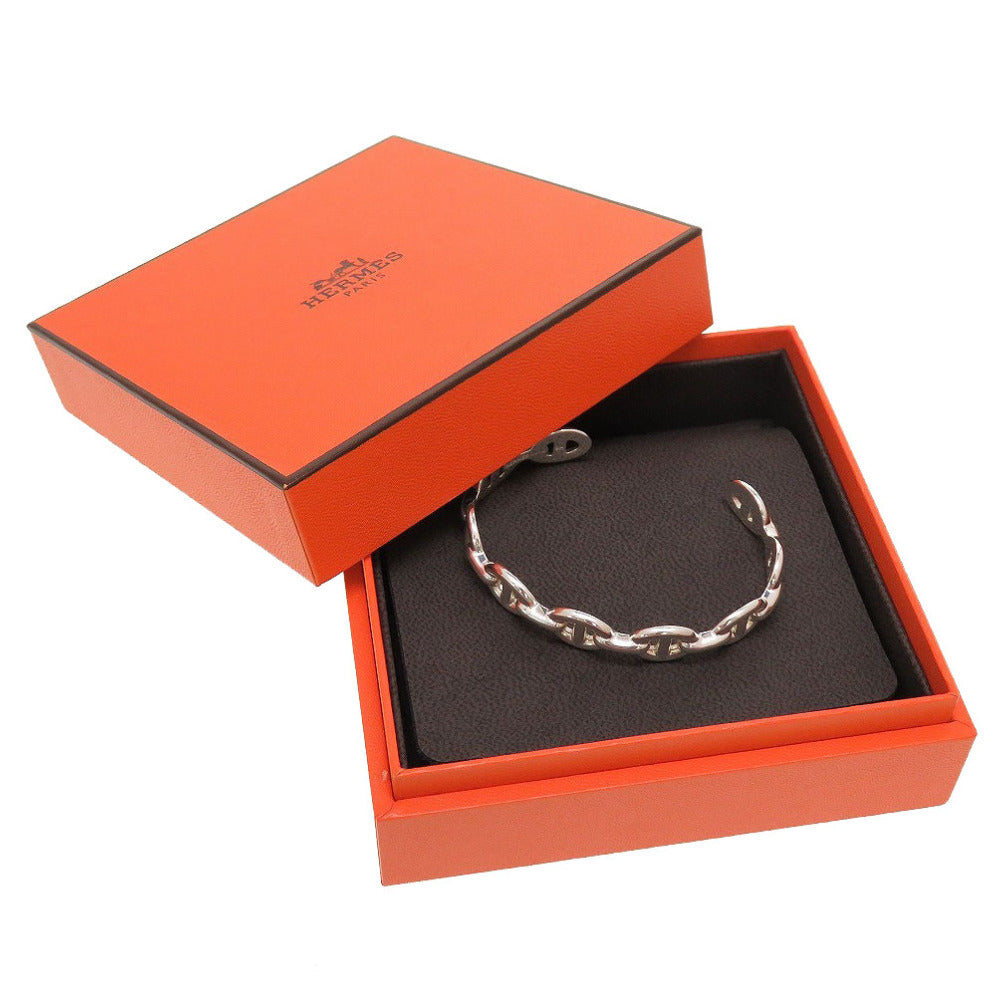 新品同様 エルメス シェーヌダンクル アンシェネ シルバー925 シルバー バングル ブレスレット 0037【中古】HERMES