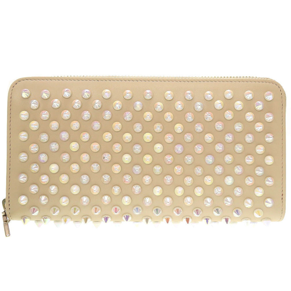 未使用 クリスチャンルブタン パネトーネ 1165065 マルチスタッズ パテントレザー アイボリー 白 0043【中古】Christian Loubutin