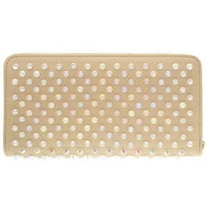 未使用 クリスチャンルブタン パネトーネ 1165065 マルチスタッズ パテントレザー アイボリー 白 0043【中古】Christian Loubutin