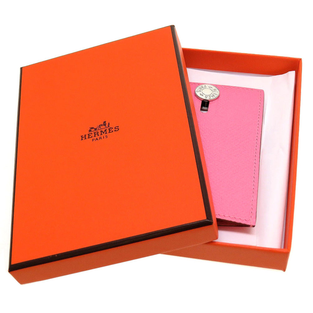 美品 エルメス ディアボロ セリエ Y刻印(2020年製) エプソン ローズアザレ パスケース カードケース 0045【中古】HERMES