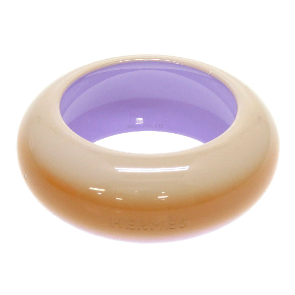 美品 エルメス フュージョン ラッカー リラ バングル ブレスレット 0047【中古】HERMES