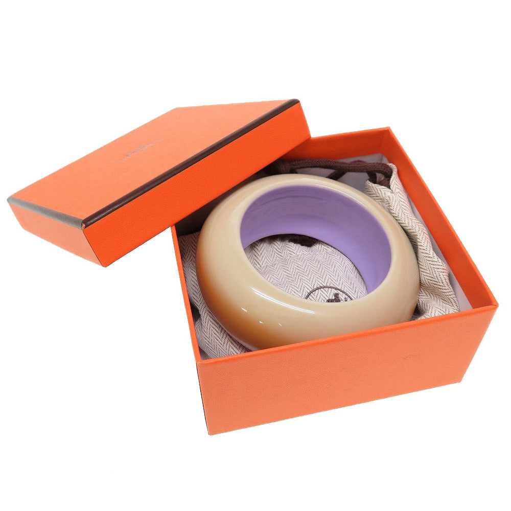 美品 エルメス フュージョン ラッカー リラ バングル ブレスレット 0047【中古】HERMES