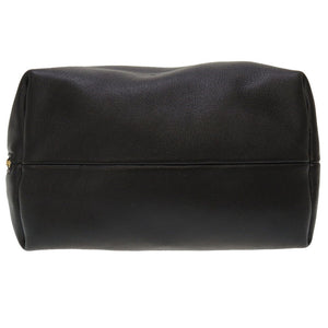 新品 ジルサンダー クラッシュSM レザー ブラック 黒 ハンドバッグ 0067【中古】JILSANDER