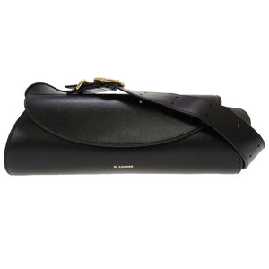 新品同様 ジルサンダー カンノーロSM レザー ブラック 黒 ショルダーバッグ 0068【中古】JILSANER