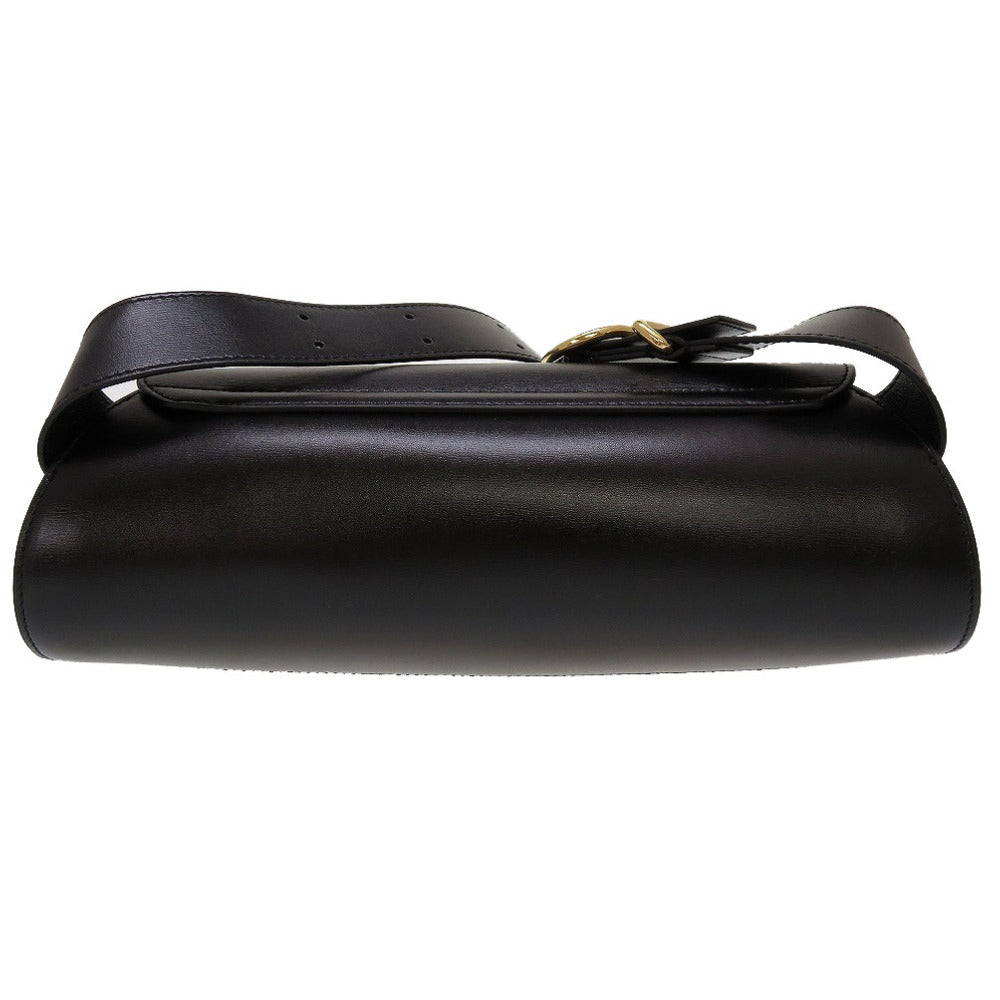 新品同様 ジルサンダー カンノーロSM レザー ブラック 黒 ショルダーバッグ 0068【中古】JILSANER